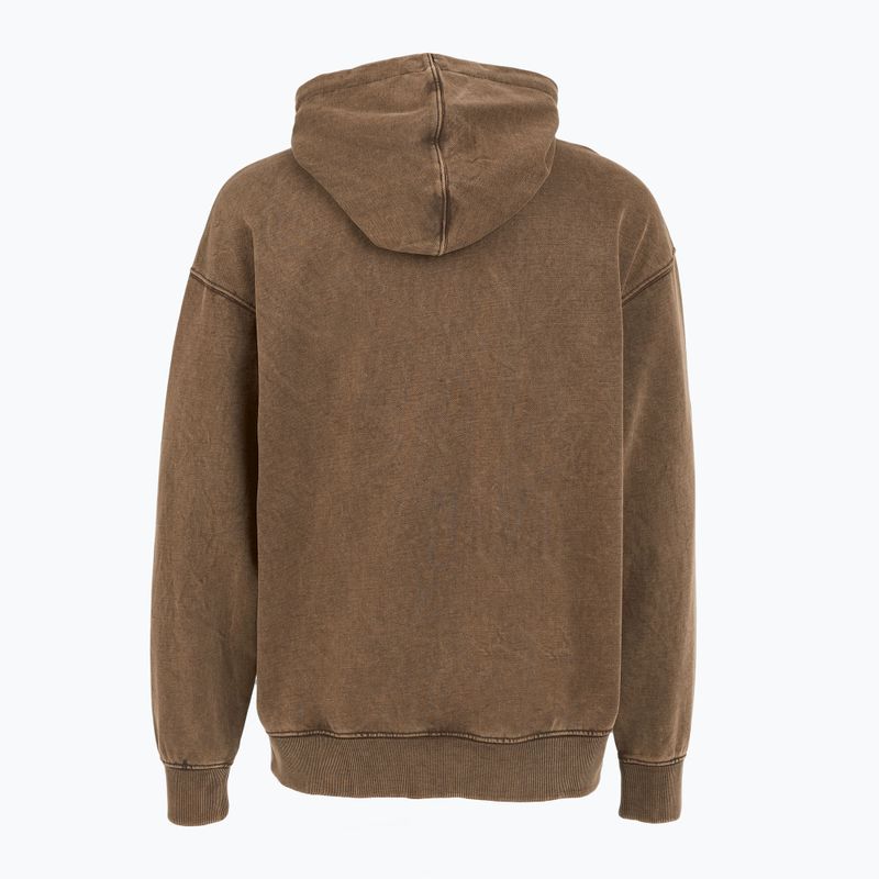 Men's PROSTO Checked Hoodie dark brown 2