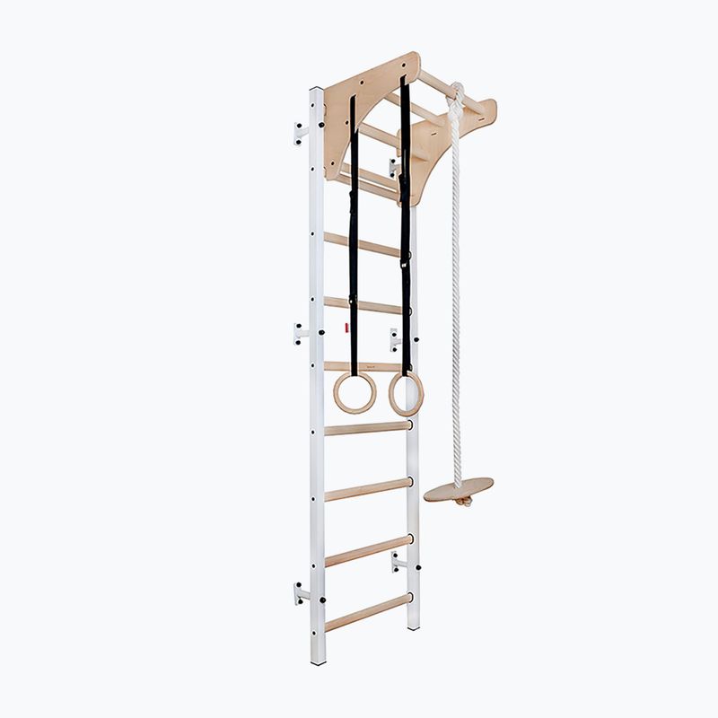 BenchK gymnastics ladder 711W+A204 white matte/oak