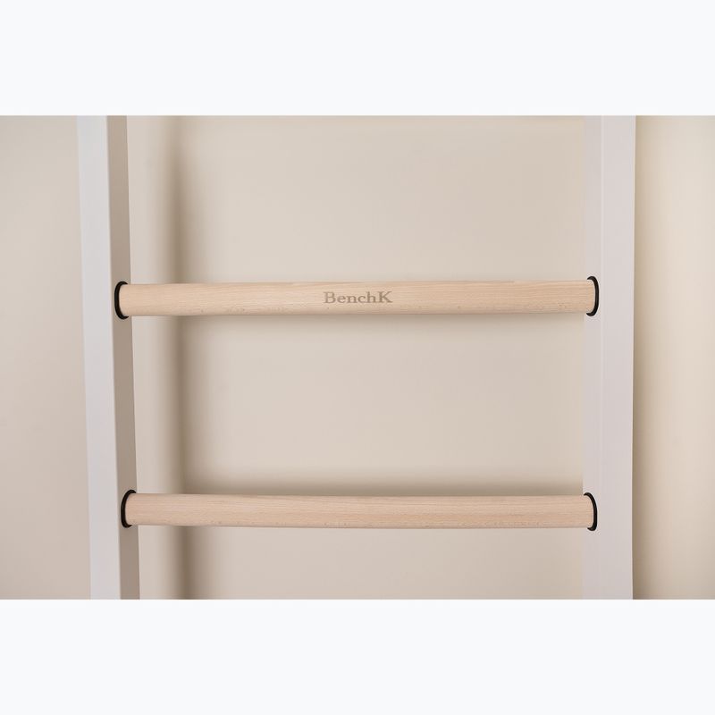 BenchK gymnastics ladder 711W+A204 white matte/oak 2