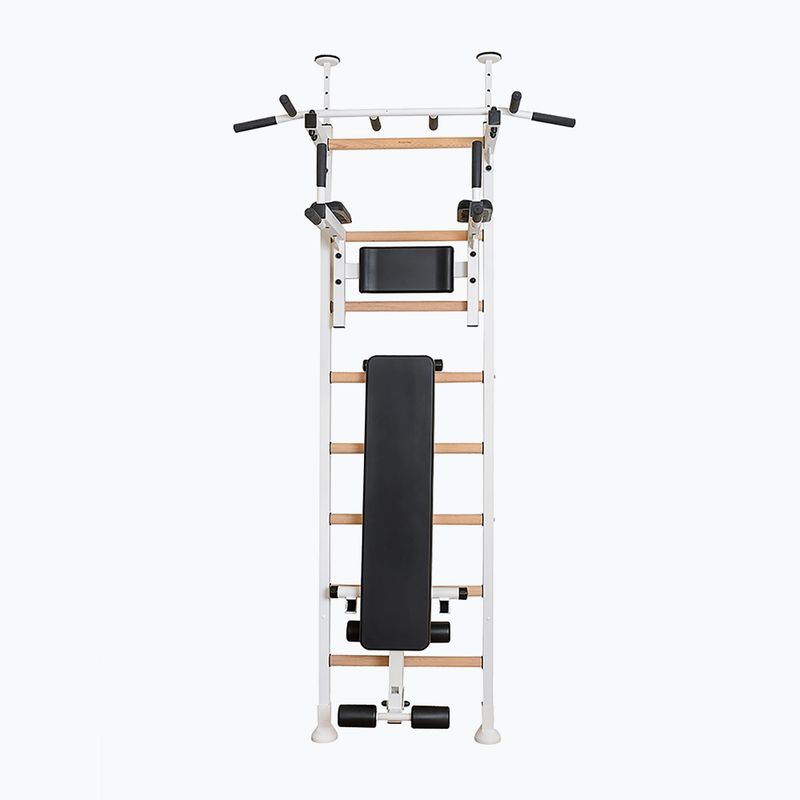 BenchK 523W white matte/oak gymnastics ladder 3