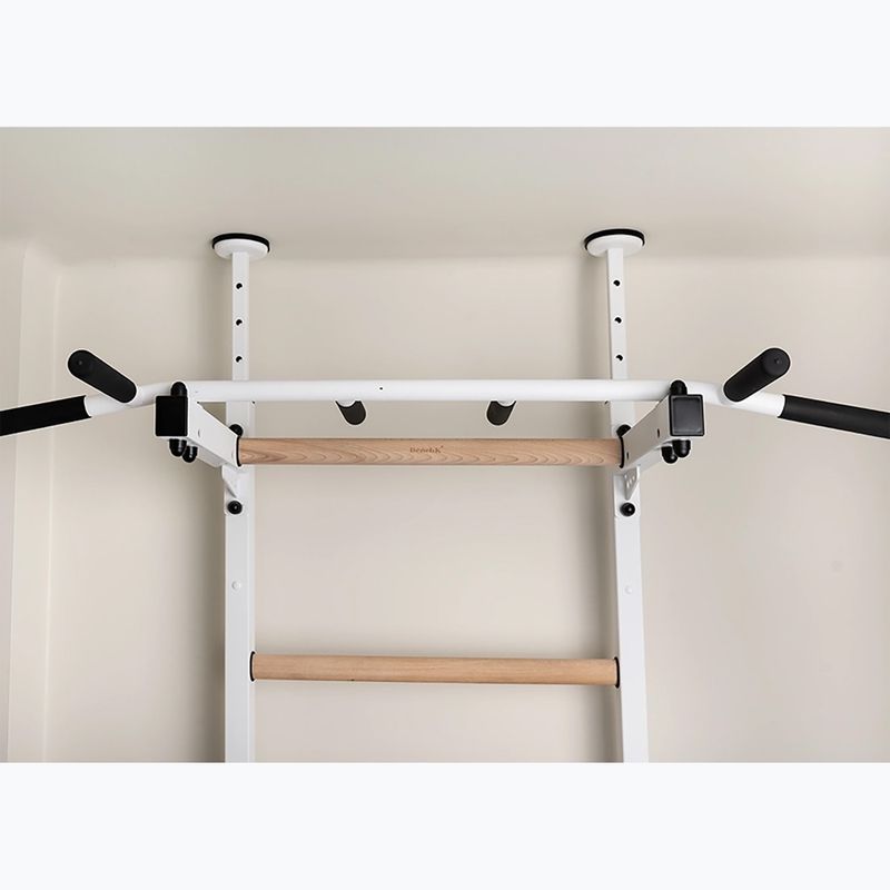 BenchK 523W white matte/oak gymnastics ladder 7