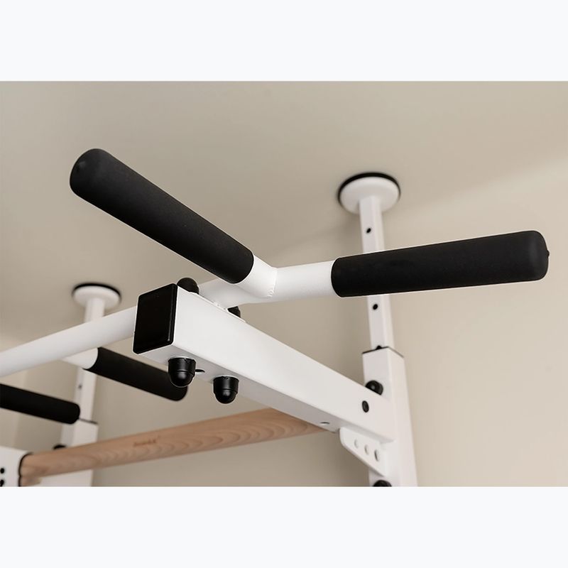 BenchK 523W white matte/oak gymnastics ladder 10