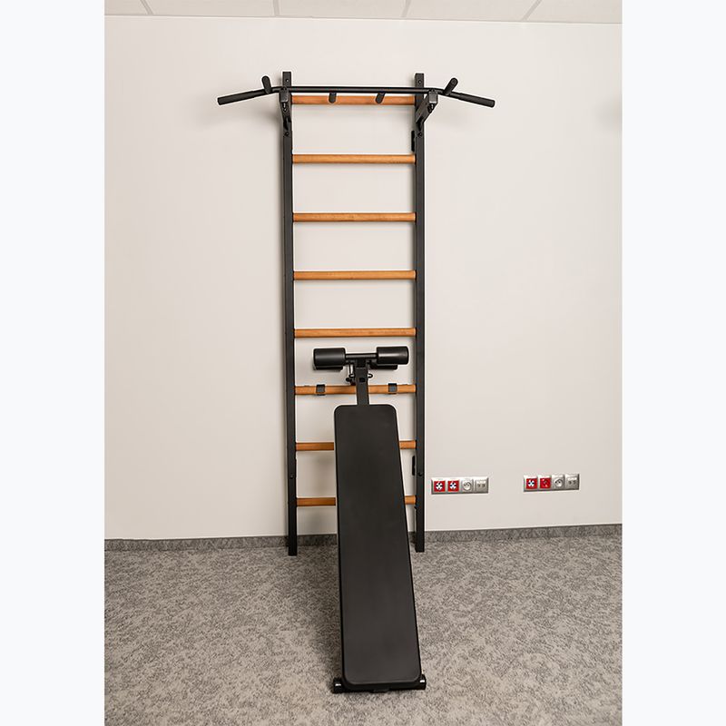 BenchK 223B black matte/oak gymnastics ladder 7
