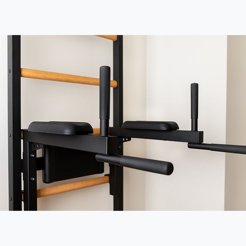 BenchK 223B black matte/oak gymnastics ladder 14
