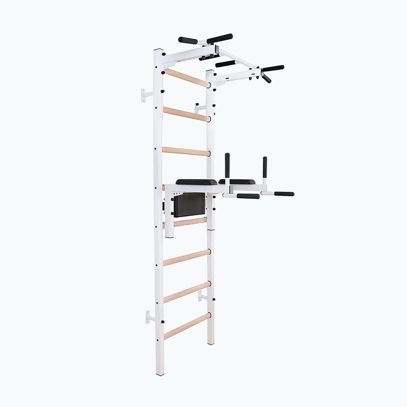 BenchK 222W white matte/oak gymnastics ladder