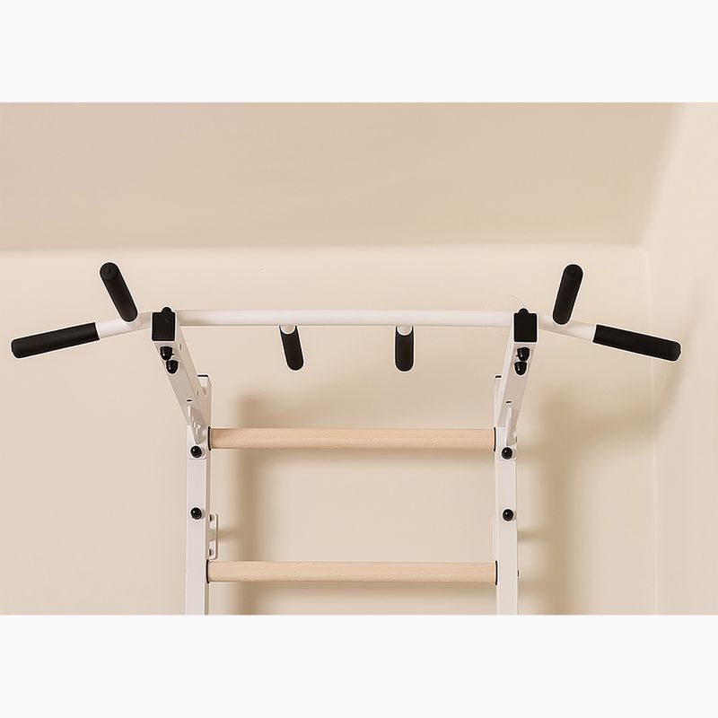 BenchK 222W white matte/oak gymnastics ladder 6