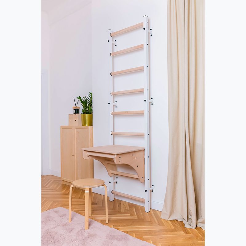 BenchK gymnastics ladder 712W white matte/oak 5