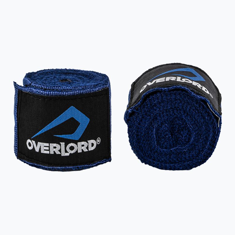 Boxing bandages Overlord elastic 400 cm blue 2