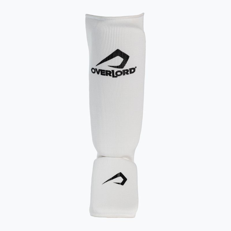 Overlord Elasticated tibia protectors white 301001-W 2