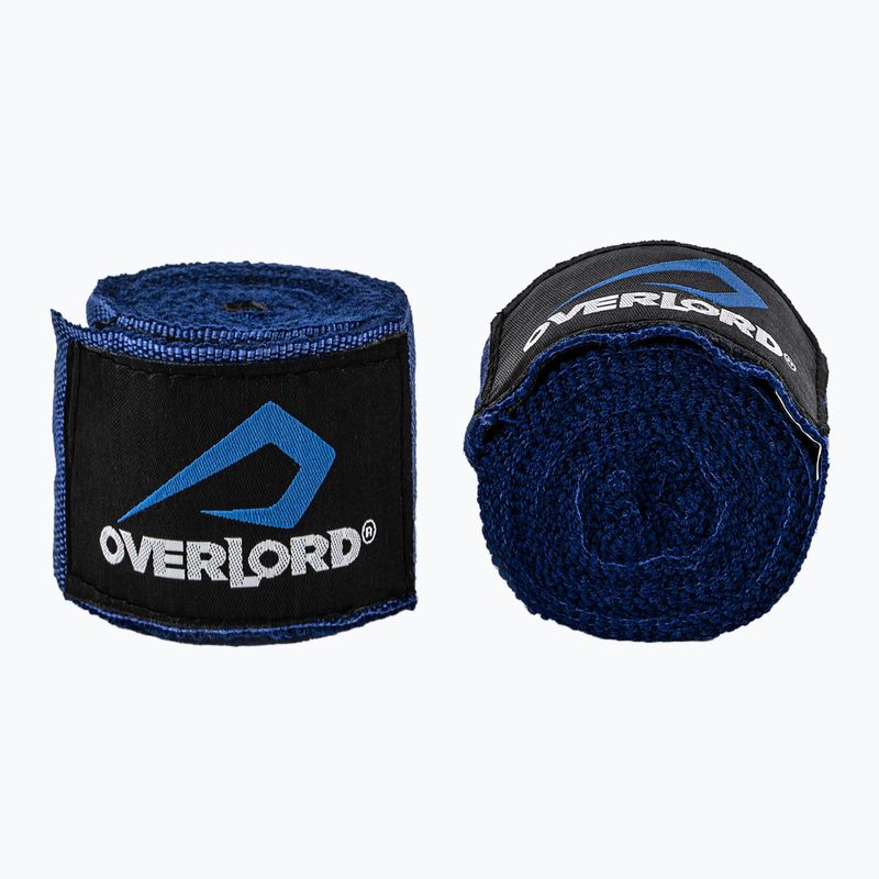 Boxing bandages Overlord elastic 400 cm blue 2