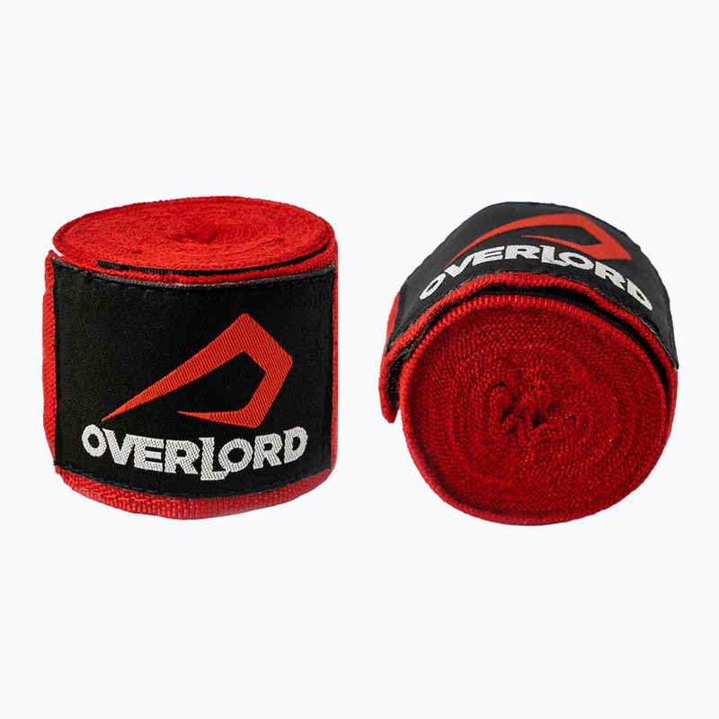 Boxing bandages Overlord elastic 400 cm red 2