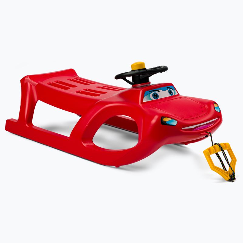 Children's sled with handlebars Prosperplast Zigi-Zet Stering red ISZGS-1788C