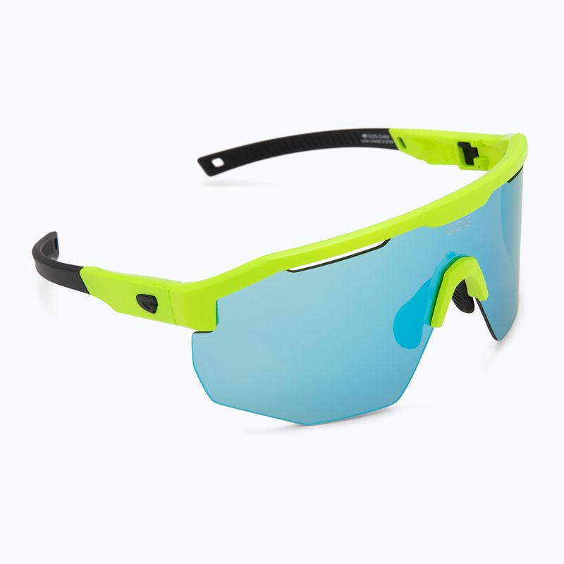 GOG Argo matt neon green/black/reflex white/blue sunglasses 2