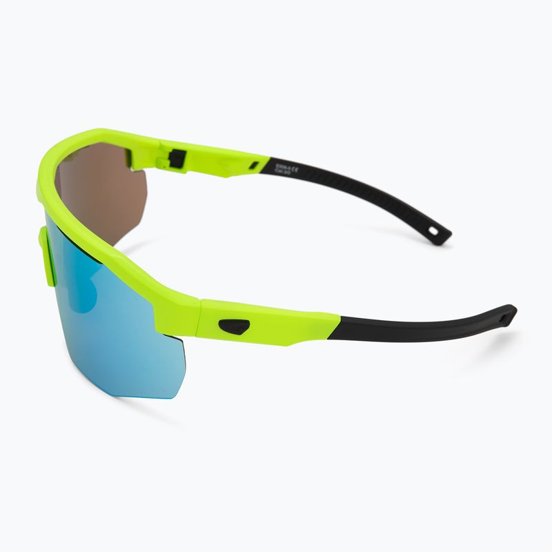GOG Argo matt neon green/black/reflex white/blue sunglasses 5
