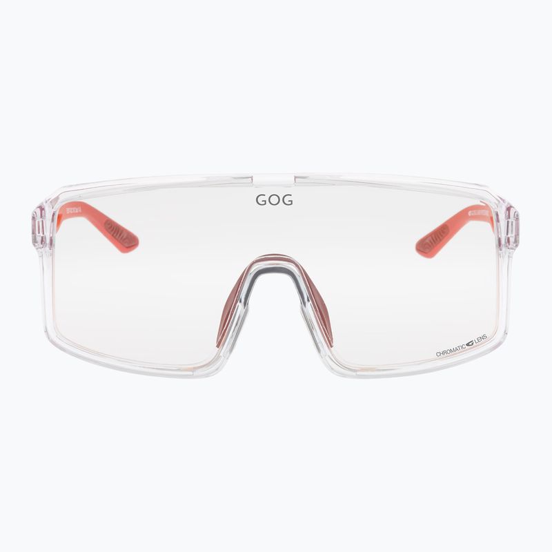 GOG Ragnarok cristal clear/matt metallic red/reflex red sunglasses 2