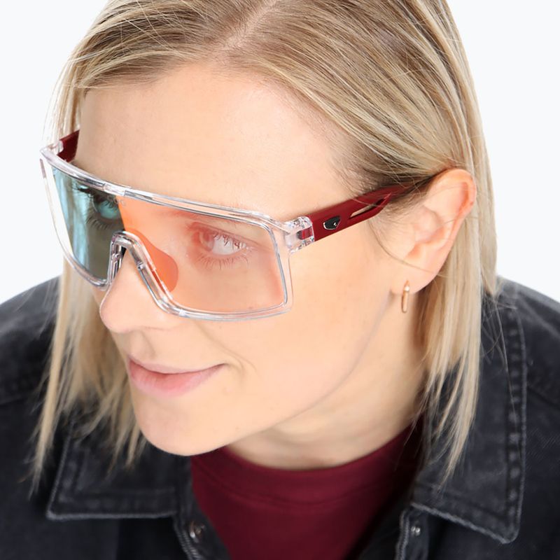 GOG Ragnarok cristal clear/matt metallic red/reflex red sunglasses 7