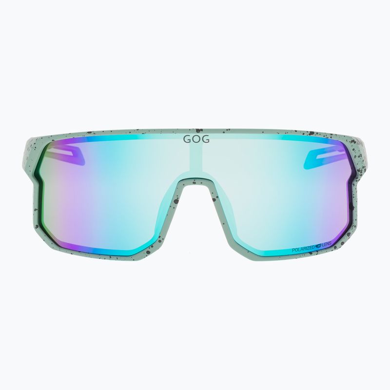 Sunglasses GOG Vidar matt green/black reflex white/blue 2