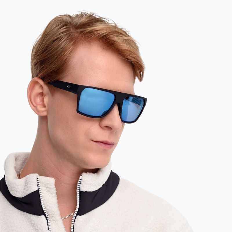 Sunglasses GOG Nazca matt black/reflex white blue 5
