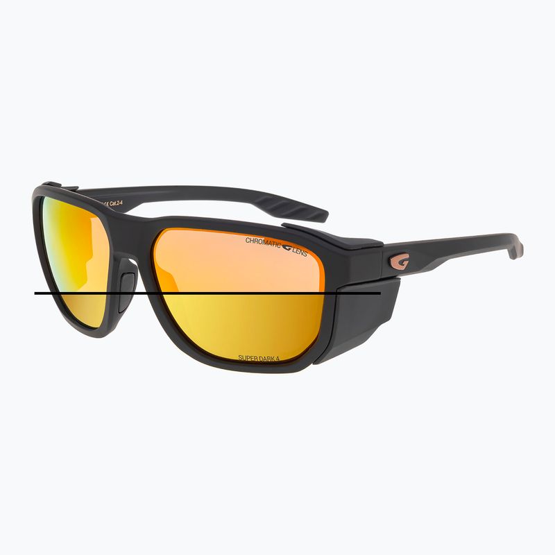Sunglasses GOG Pamir matt metallic black/black/reflex gold 2
