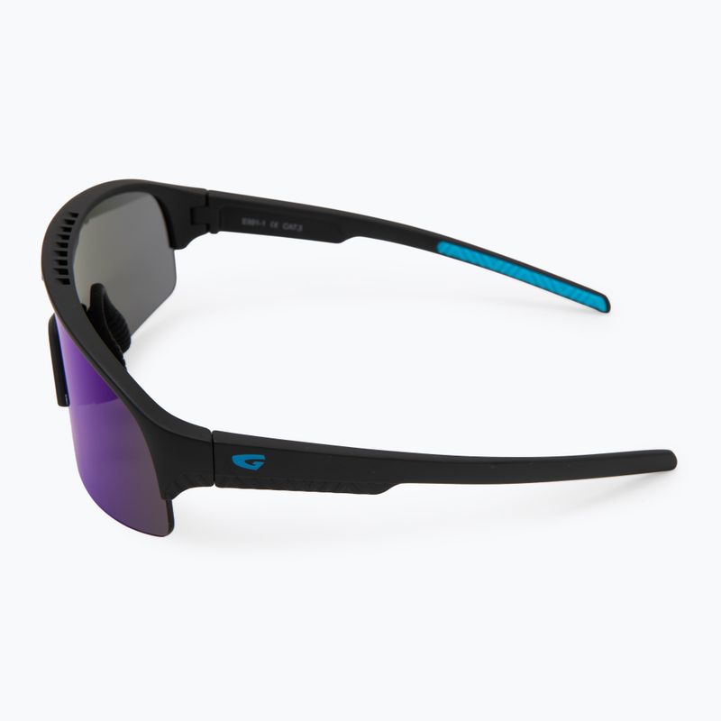 Children's sunglasses GOG Petra matt black/blue reflex blue 4