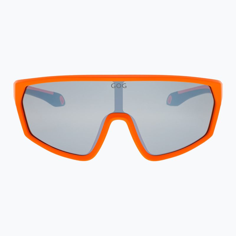 Kidsʼ sunglasses GOG Flint matt neon orange/black reflex silver 2