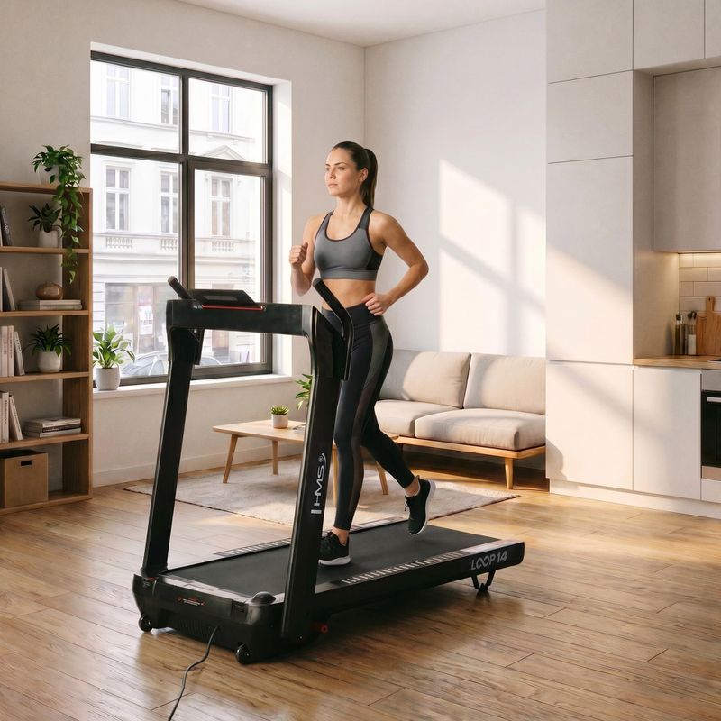Electric treadmill HMS LOOP14 black 18
