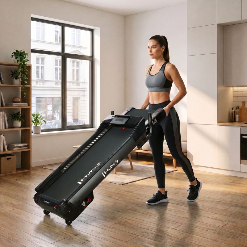 Electric treadmill HMS LOOP14 black 19