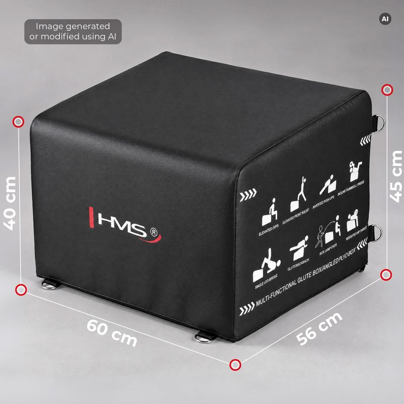 Gym plyo box HMS HTB61 Hip Thrust black 6