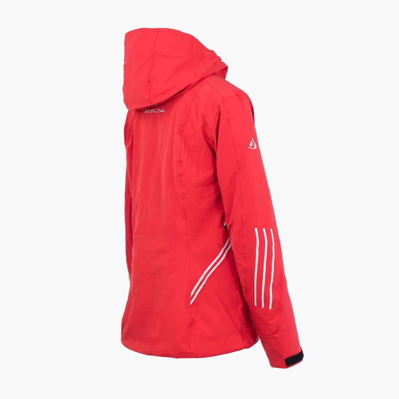 Women's ski jacket BERGSON Issue Stx chinese red 4