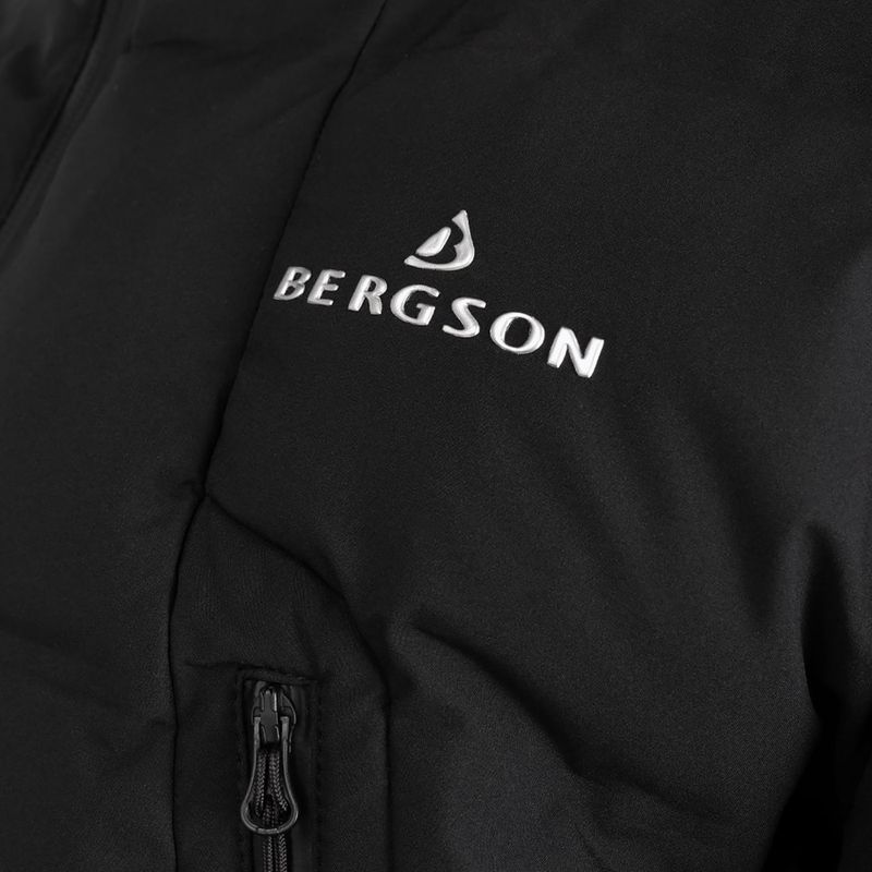 Men's insulated coat BERGSON Snow Leopard Primaloft black 12