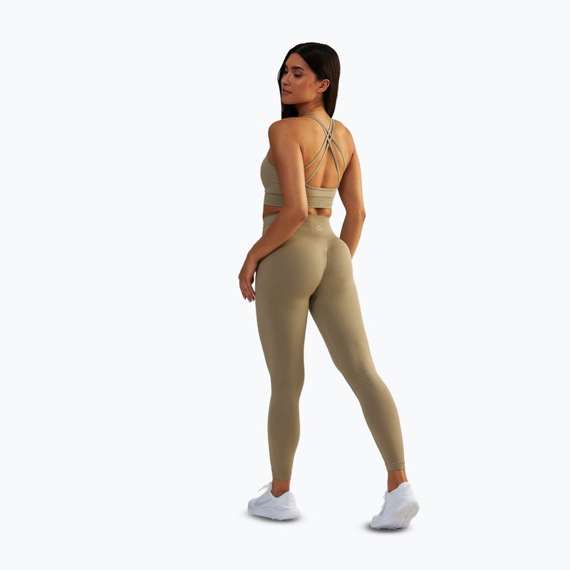 Women's training leggings BeShaped Gym Queen taupe 3