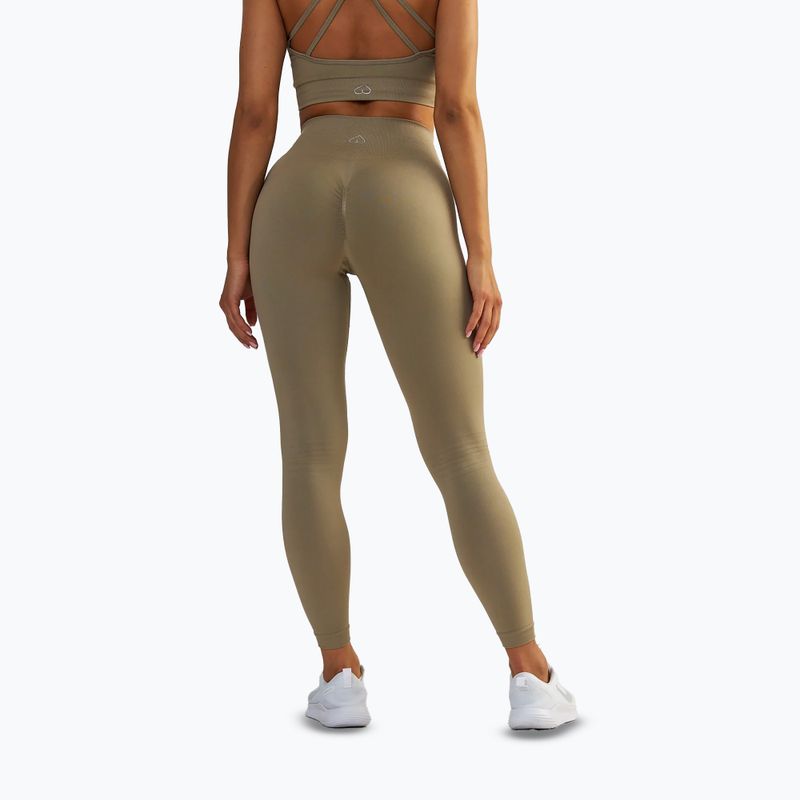 Women's training leggings BeShaped Gym Queen taupe 4