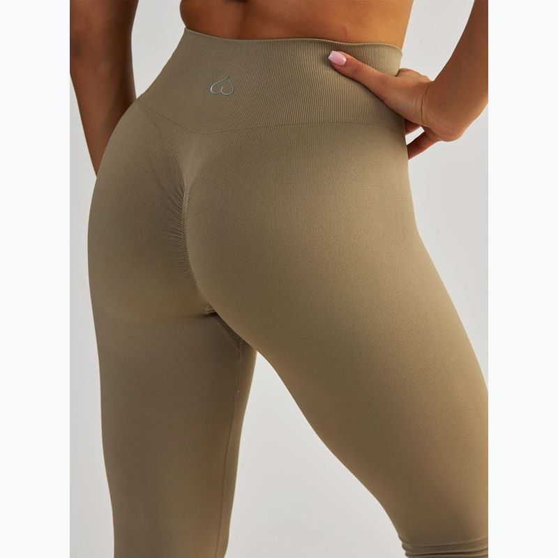 Women's training leggings BeShaped Gym Queen taupe 6