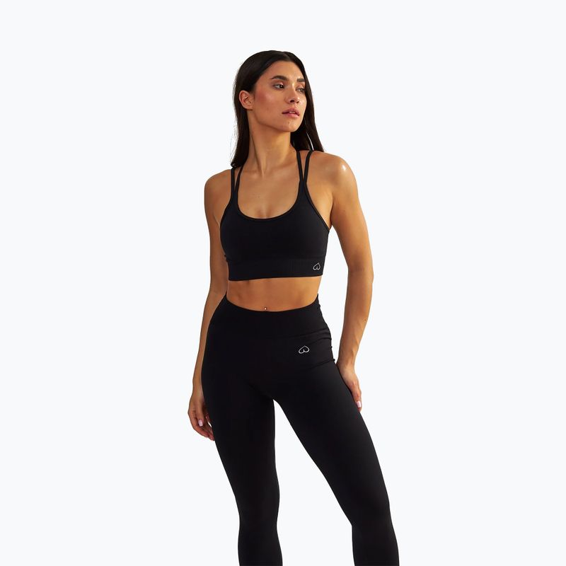 Women's training top BeShaped Shape Up light black