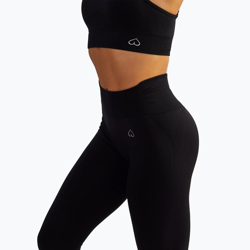 Women's training leggings BeShaped Shape Up dark black 5