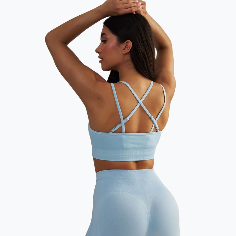 Women's training top BeShaped Shape Up light blue 5
