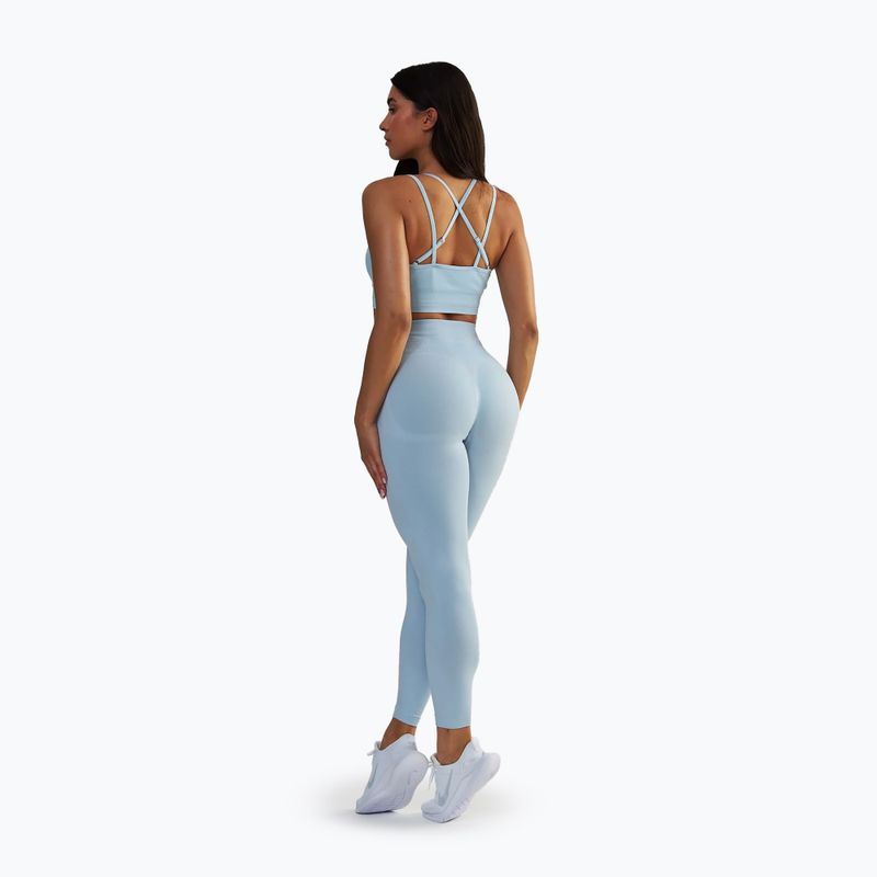 Women's training leggings BeShaped Shape Up dark light blue 3