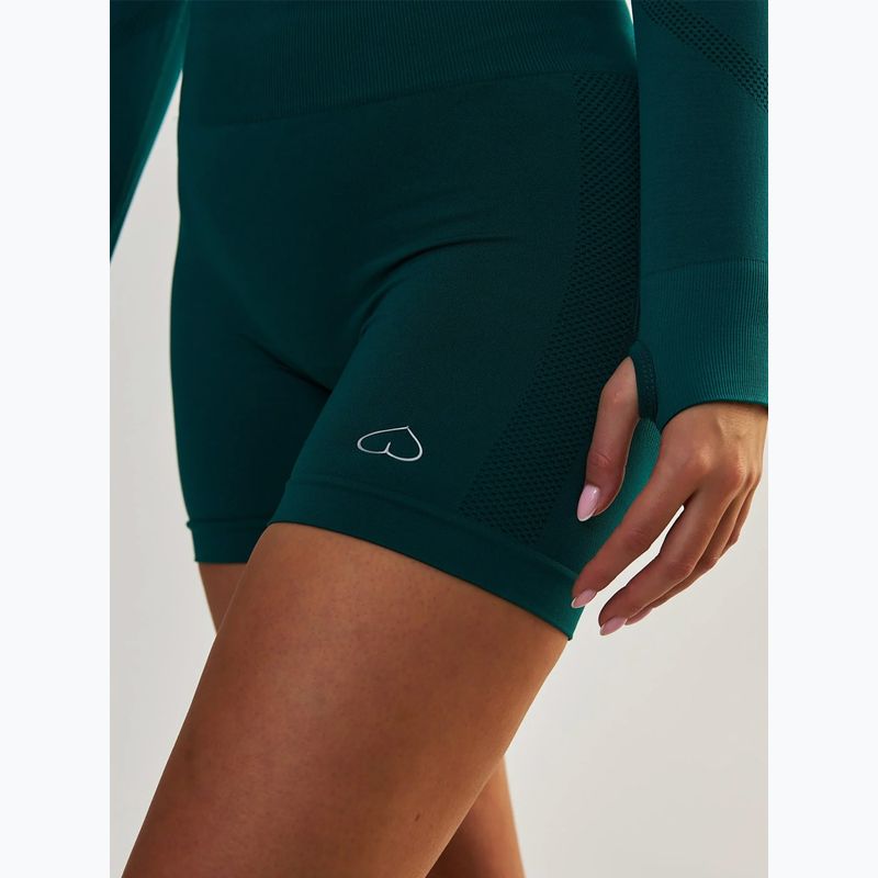 Women's training shorts BeShaped Power Up! dark green 6