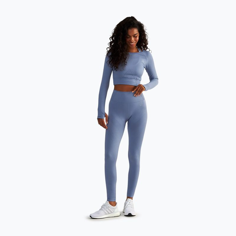 Women's training top BeShaped Femme Force LS light blue 2