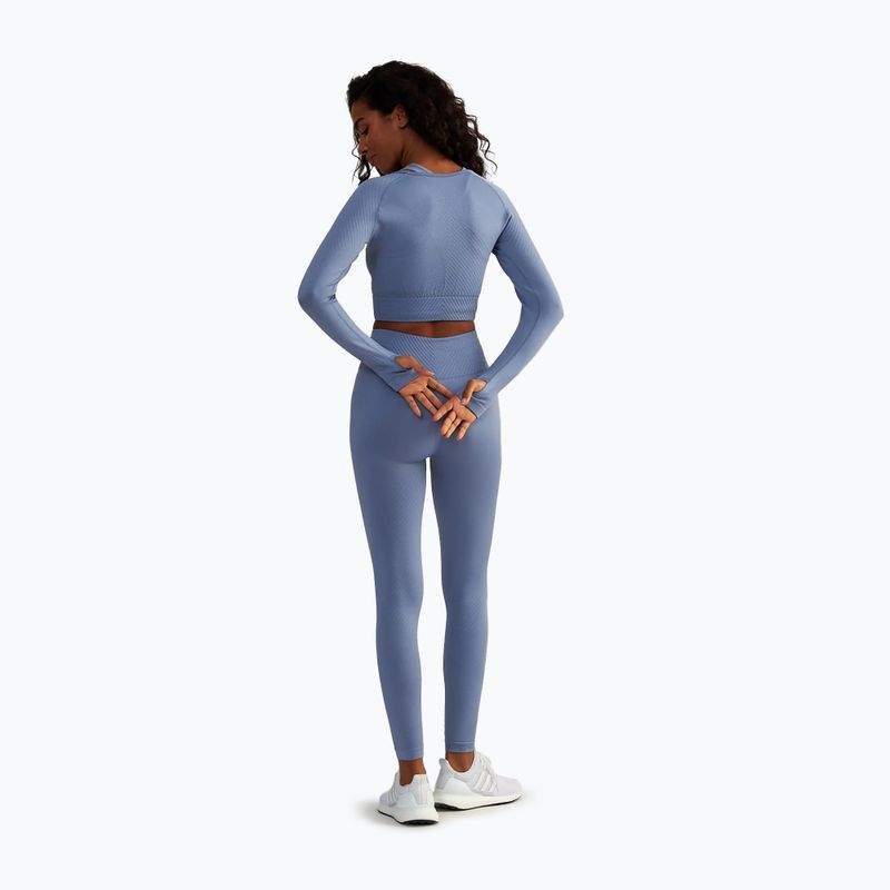 Women's training top BeShaped Femme Force LS light blue 3