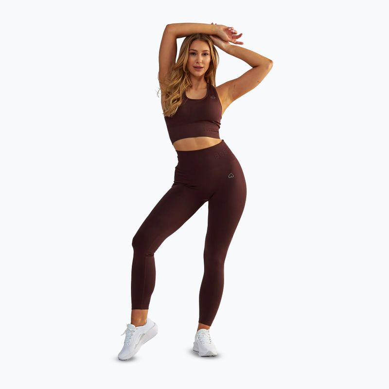 Women's training leggings BeShaped Body Boost brown 2