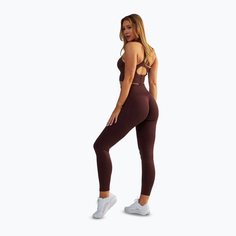 Women's training leggings BeShaped Body Boost brown 3