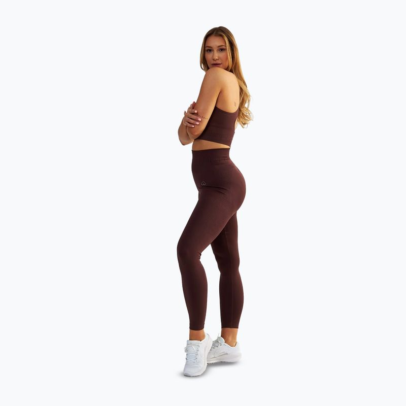 Women's training leggings BeShaped Body Boost brown 4