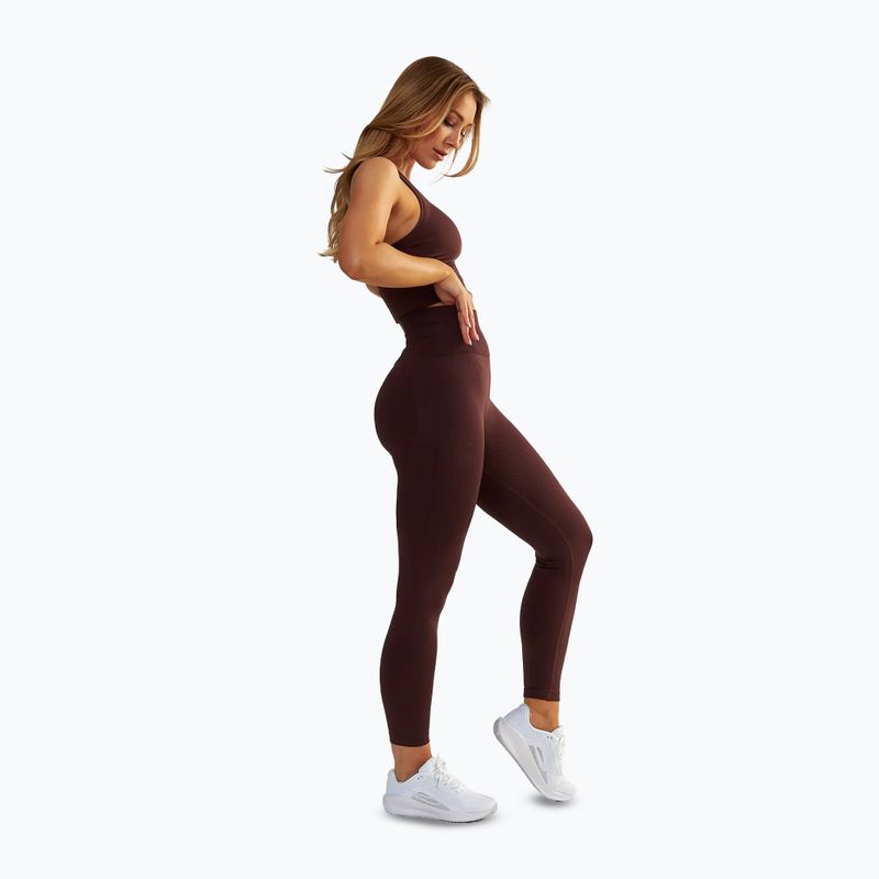 Women's training leggings BeShaped Body Boost brown 5