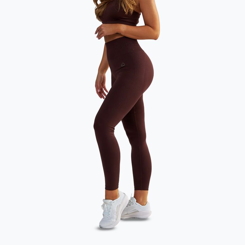 Women's training leggings BeShaped Body Boost brown 6