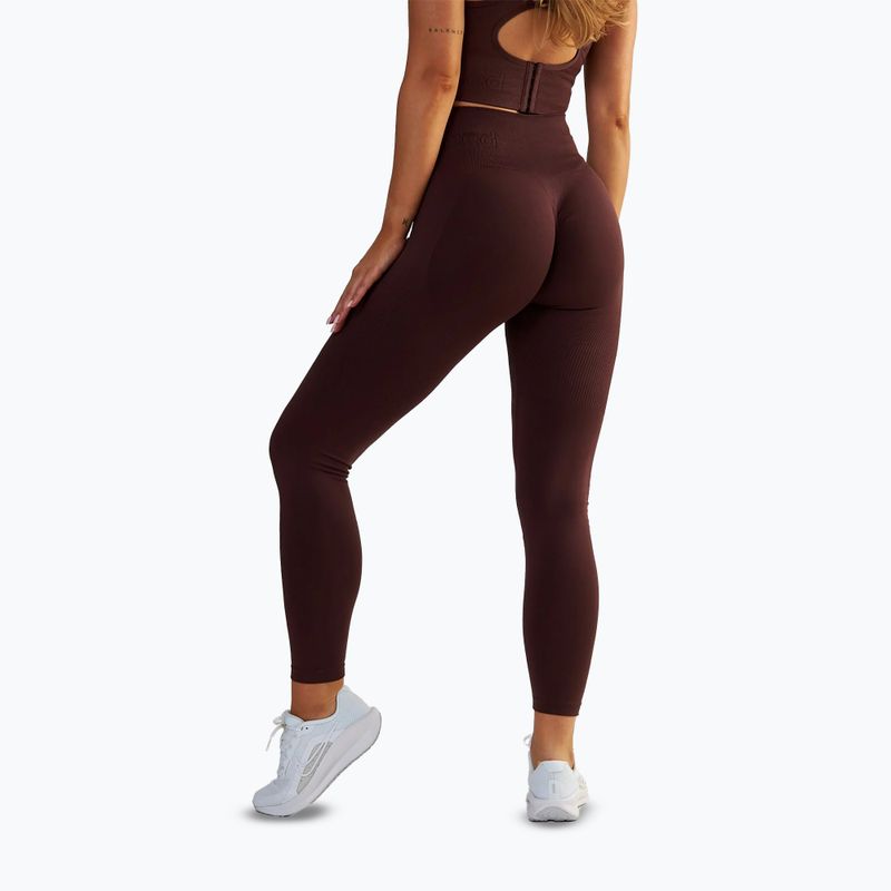 Women's training leggings BeShaped Body Boost brown 7
