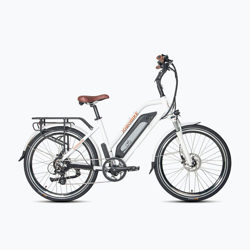 JOBObicycle Commuter 36V 18.2Ah 655Wh white electric bicycle