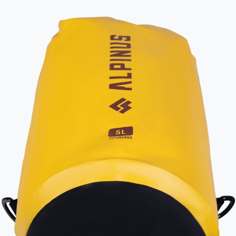Waterproof bag Alpinus Tutunendo-Hobart 5 l yellow 3