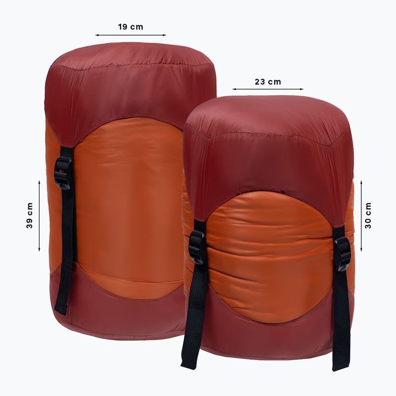 Alpinus Primalight 1200 sleeping bag left orange 8