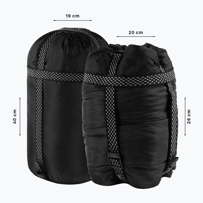 Alpinus Fiber Pro 1300 sleeping bag left anthracite 7